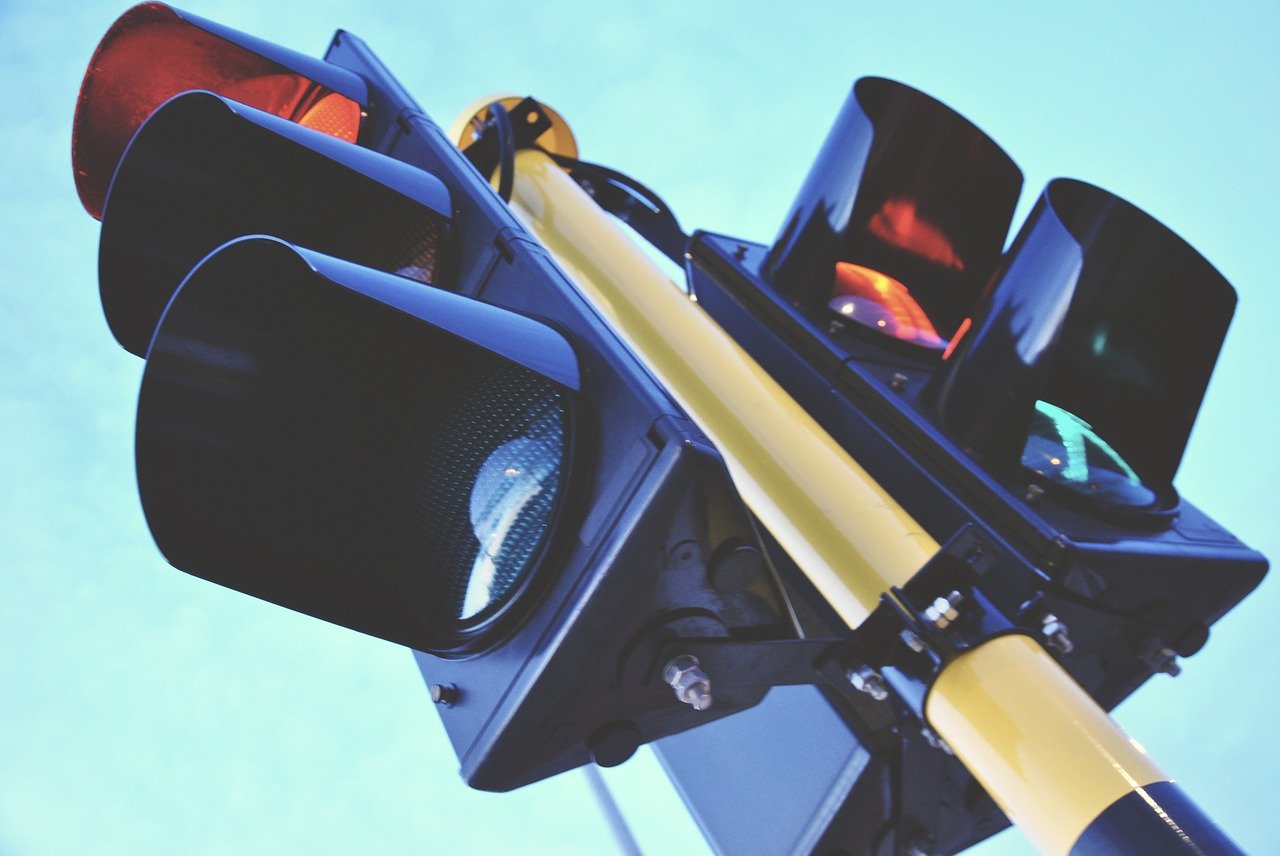 traffic light, traffic, blue-1360645
